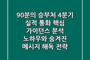 “90분의 승부처”, 4분기 실적 통화 핵심 가이던스 분석 노하우와 숨겨진 메시지 해독 전략